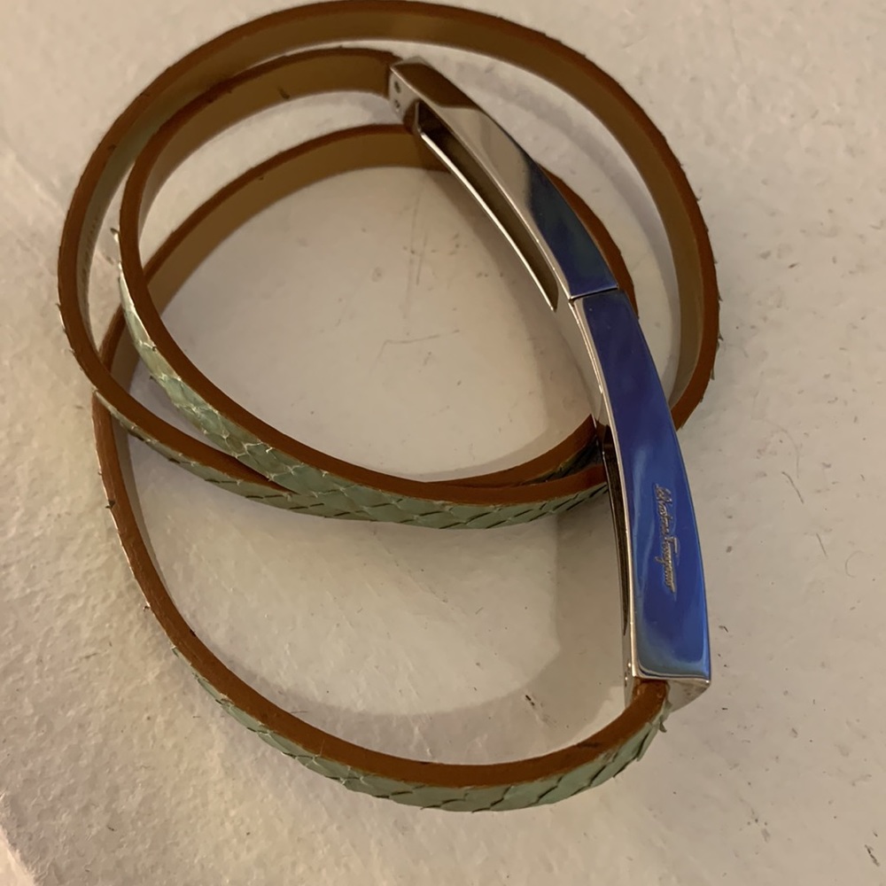 Salvatore Ferragamo exotic skin belt